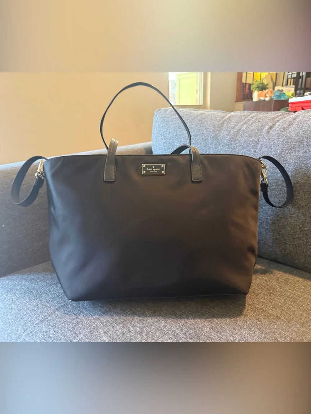 Kate Spade New York Black Nylon Baby Bag